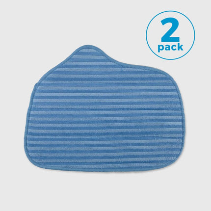 Blue striped cloth attachments with '2 pack' label on a light gray background