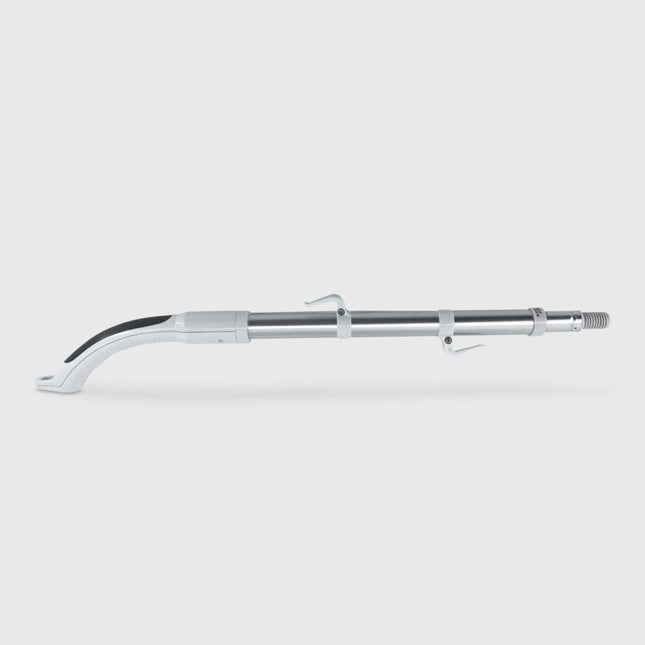 Metallic object on a white background