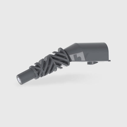 Gray nozzle on a white background