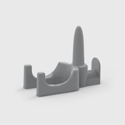 grey cap on a white background