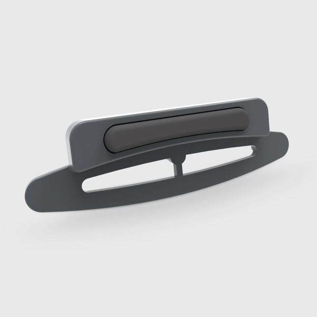 Gray steam accessory on a white background