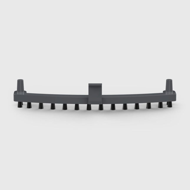 Plastic brush attachment on white background