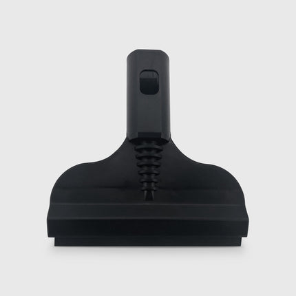 Black vacuum cleaning tool on a white background